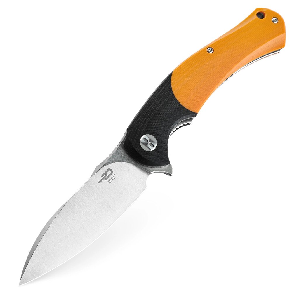 Складной нож Bestech Penguin, сталь D2, рукоять G10, оранжевый от компании Admi - фото 1