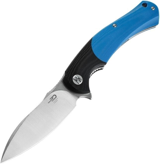 Складной нож Bestech Penguin, сталь D2, рукоять G10, синий от компании Admi - фото 1