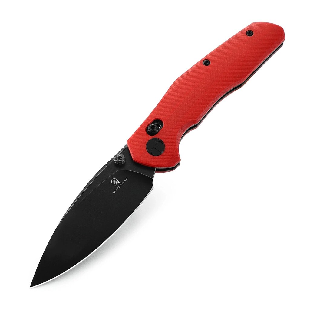 Складной нож Bestech Ronan, сталь 14C28N, рукоять G10, красный от компании Admi - фото 1