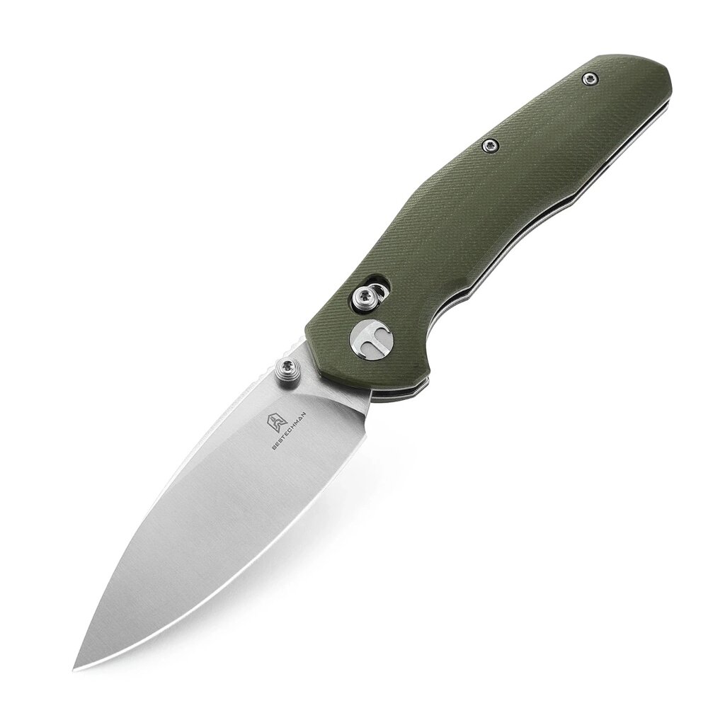 Складной нож Bestech Ronan, сталь 14C28N, рукоять G10, зеленый от компании Admi - фото 1