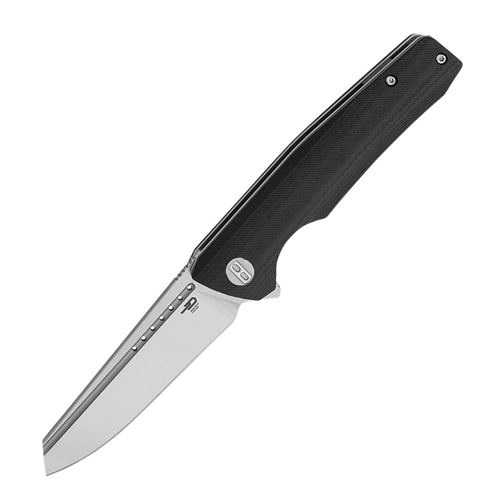 Складной нож Bestech Slyther, сталь 14C28N, Satin finish, рукоять G10, черный от компании Admi - фото 1
