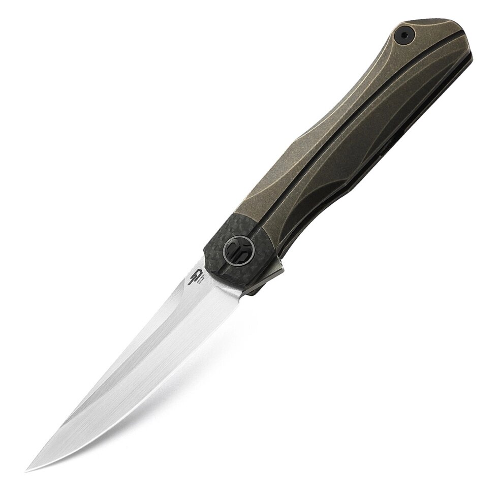 Складной нож Bestech Thyra, сталь M390, FrameLock, рукоять титан/Carbon от компании Admi - фото 1