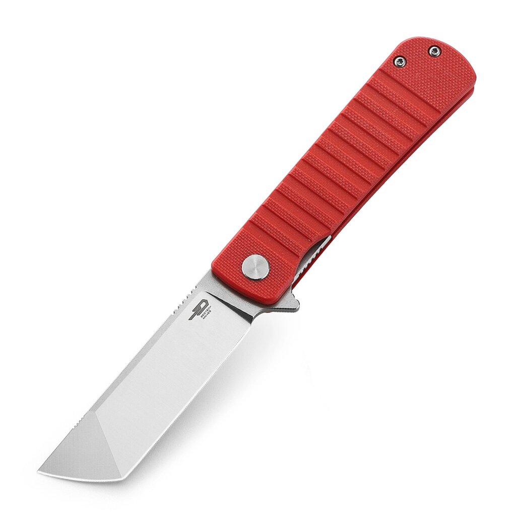 Складной нож Bestech Titan, сталь D2, рукоять G10, красная от компании Admi - фото 1