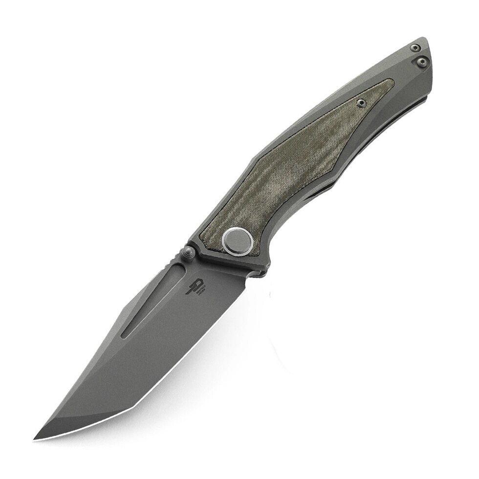 Складной нож Bestech Togatta, сталь M390, рукоять титан/микарта от компании Admi - фото 1