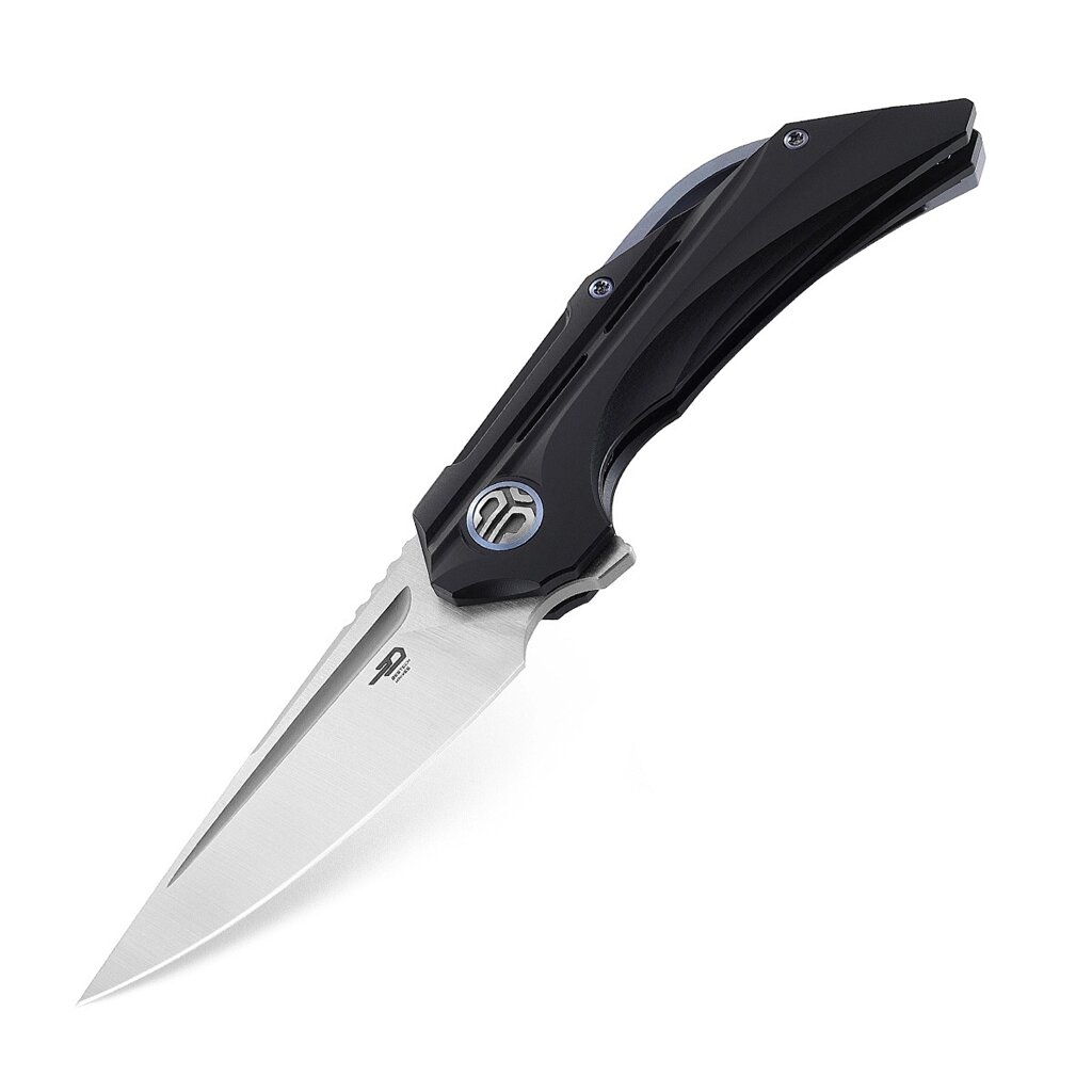 Складной нож Bestech Vigil, сталь M390, рукоять титан, черный от компании Admi - фото 1