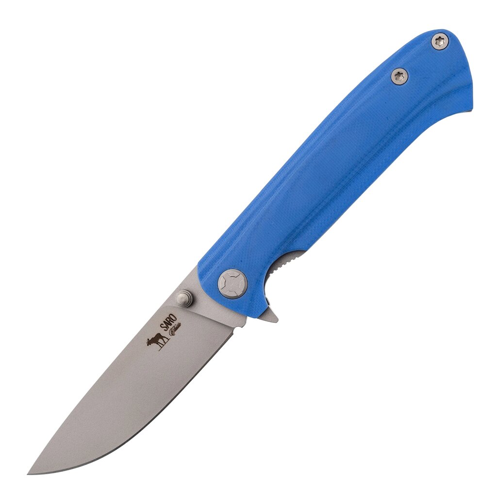 Складной нож Чиж, сталь K110, G10 синий от компании Admi - фото 1