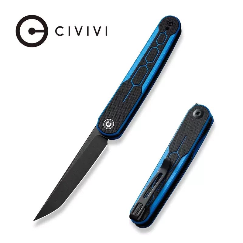 Складной нож Civivi KwaiQ, сталь Nitro-V, рукоять G10, синий от компании Admi - фото 1