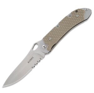 Складной нож CRKT 7481 V. A. S. P. (Verify. Advance. Secure. Proceed) With Veff Flat Top Serrations, сталь 8Cr14MoV, рукоять G10