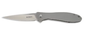 Складной нож CRKT Eros Large - Flat Handle, сталь AUS 8, рукоять сталь 420J2