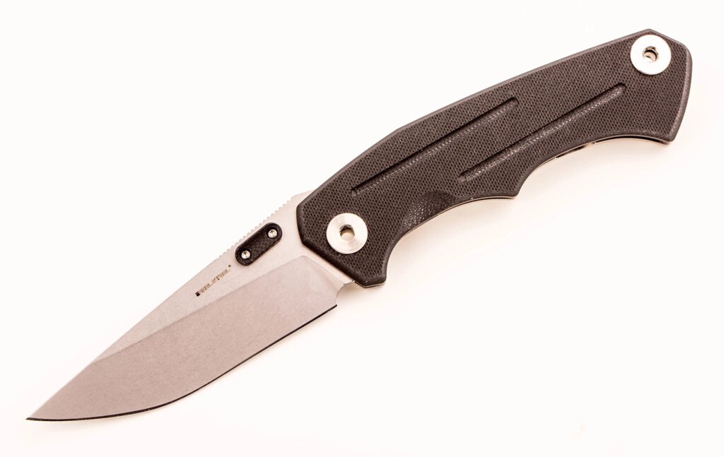Складной нож Crusader Black, сталь 14C28N, рукоять нержавеющая сталь от компании Admi - фото 1
