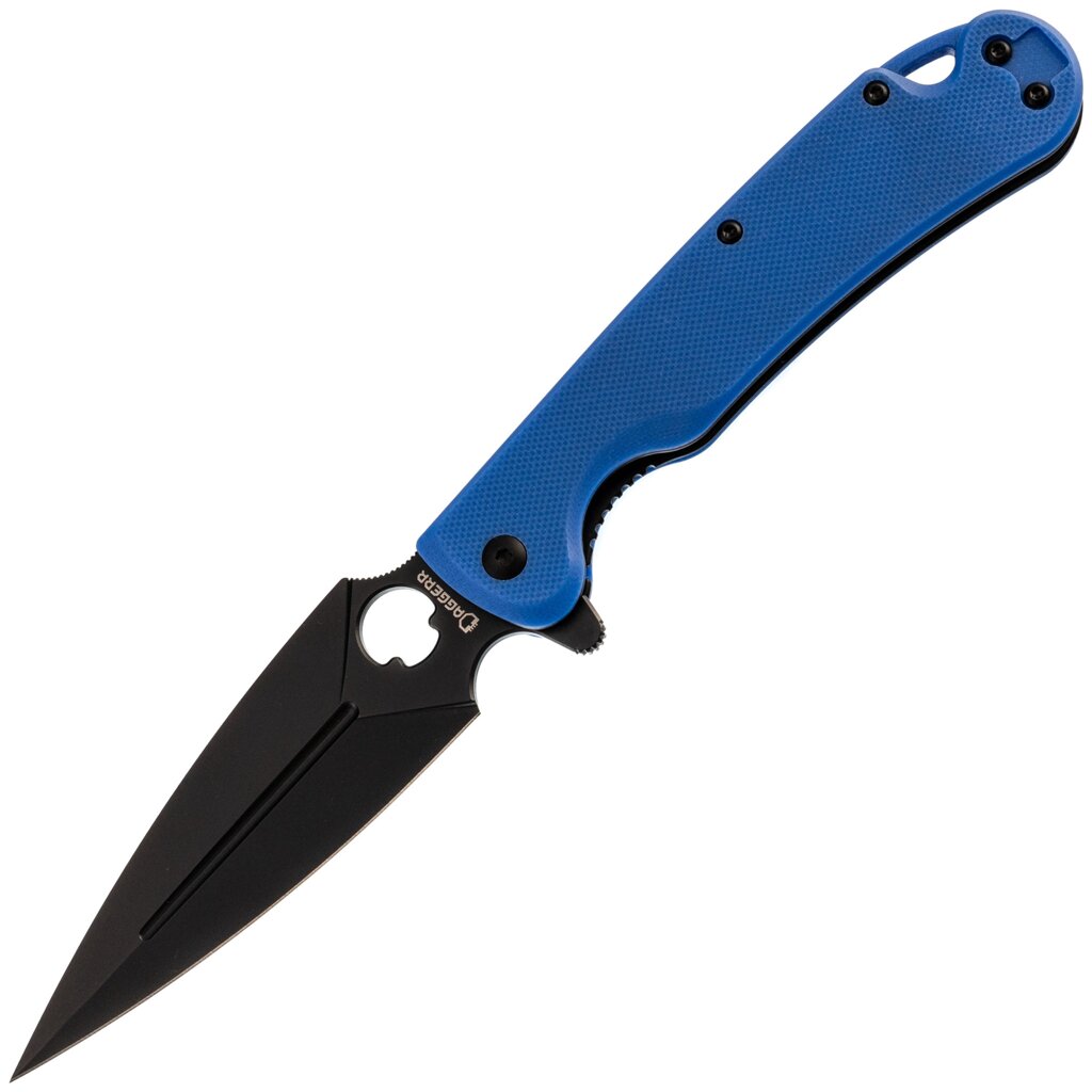 Складной нож Daggerr Arrow Blue DLC, сталь D2, рукоять G10 от компании Admi - фото 1
