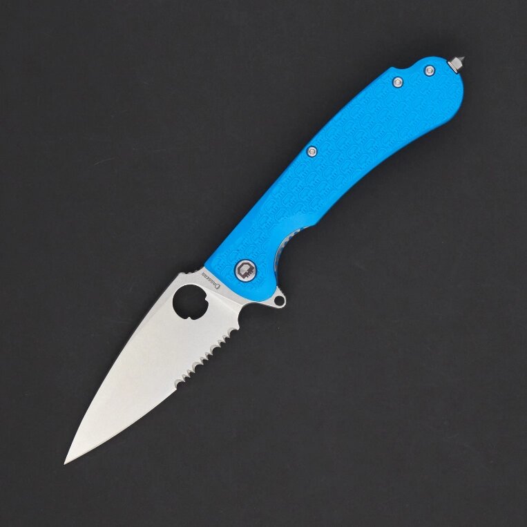 Складной нож Daggerr Resident Blue SW Serrated, сталь 8Cr14MoV, рукоять FRN от компании Admi - фото 1