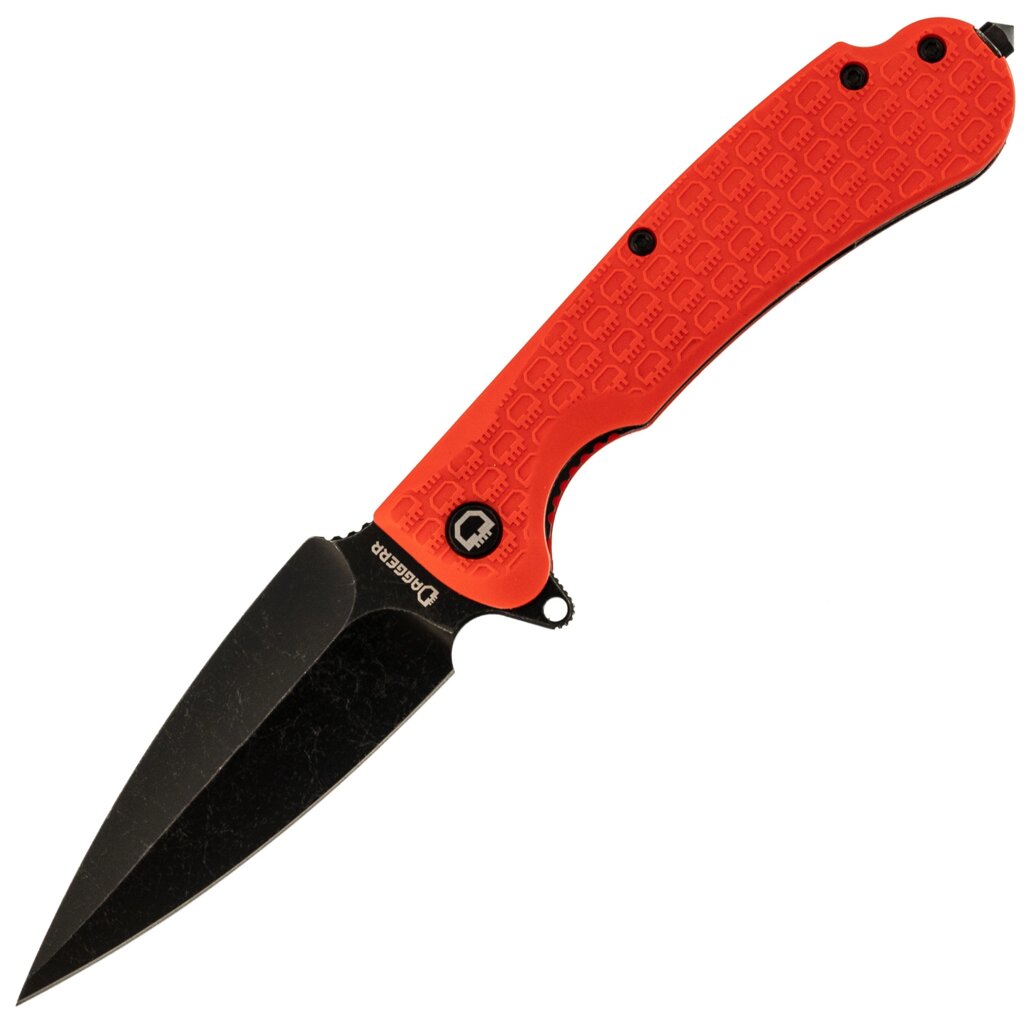 Складной нож Daggerr Urban 2 Orange BW, сталь 8Cr14MoV, рукоять FRN от компании Admi - фото 1