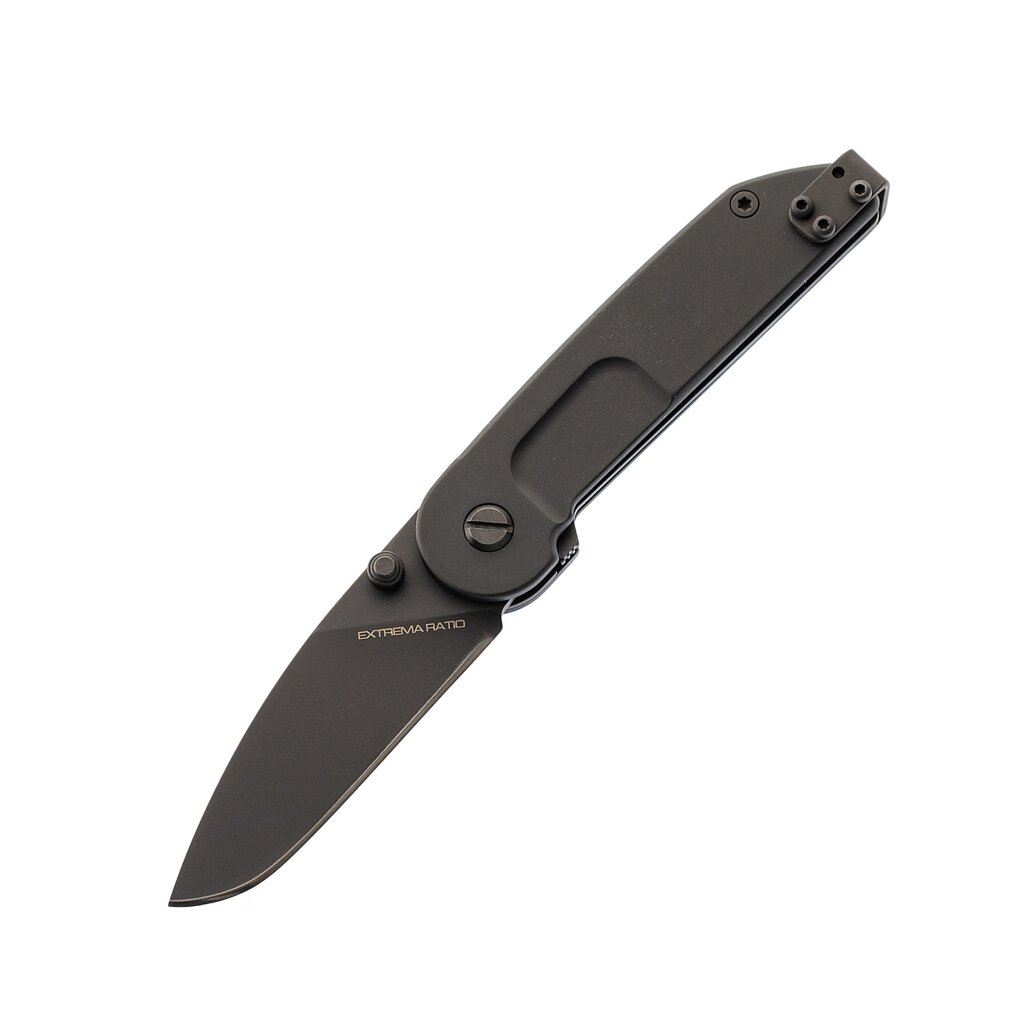 Складной нож Extrema Ratio BF1 Classic Drop Point Black, сталь Bhler N690, рукоять алюминий от компании Admi - фото 1