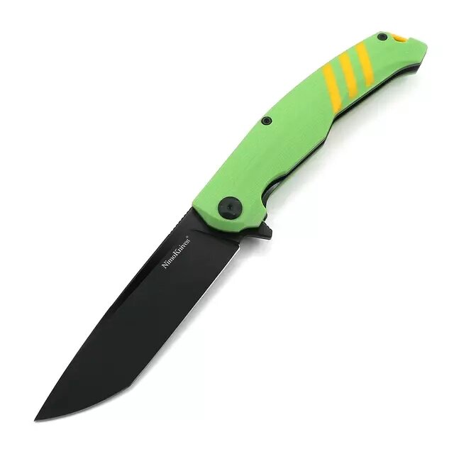 Складной нож Fat Dragon 5, сталь D2, рукоять G10, зеленый от компании Admi - фото 1