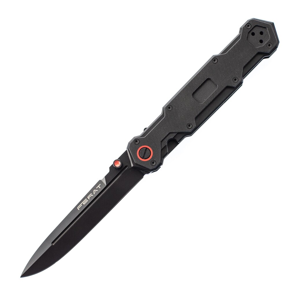 Складной нож Ferat Black, сталь D2 BSW, рукоять G10, Mr. Blade от компании Admi - фото 1