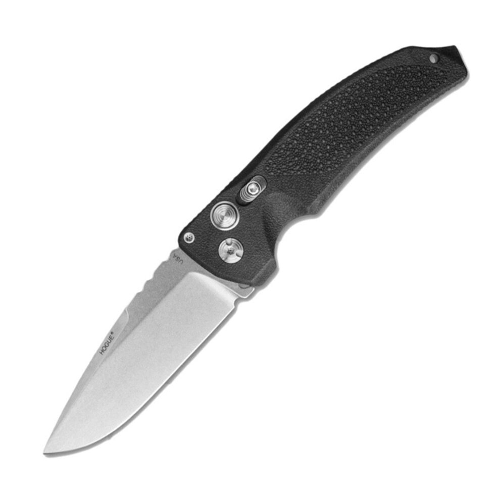 Складной нож Hogue EX-03 Auto Drop Point, сталь 154CM, рукоять инженерный пластик, чёрный от компании Admi - фото 1