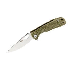 Складной нож Honey Badger Leaf, сталь D2, рукоять GRN, зеленый
