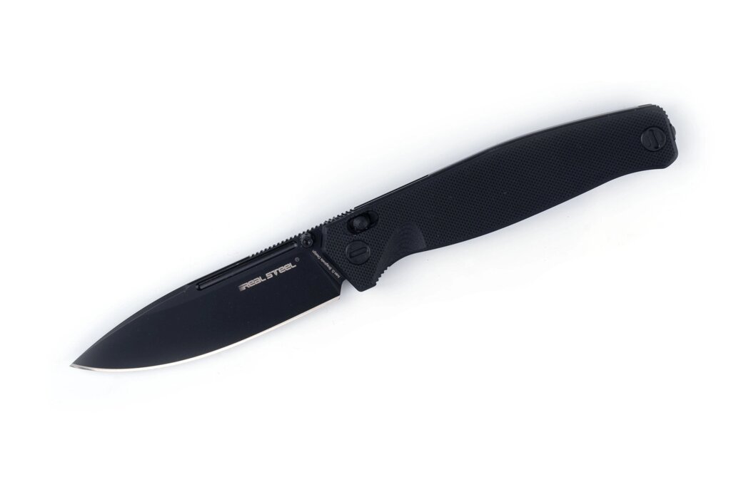 Складной нож Huginn Full-Black , сталь VG-10, рукоять G10 от компании Admi - фото 1