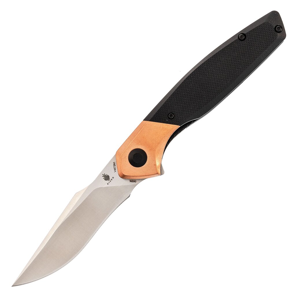 Складной нож Kizer Grazioso, сталь N690, рукоять микарта, черный от компании Admi - фото 1