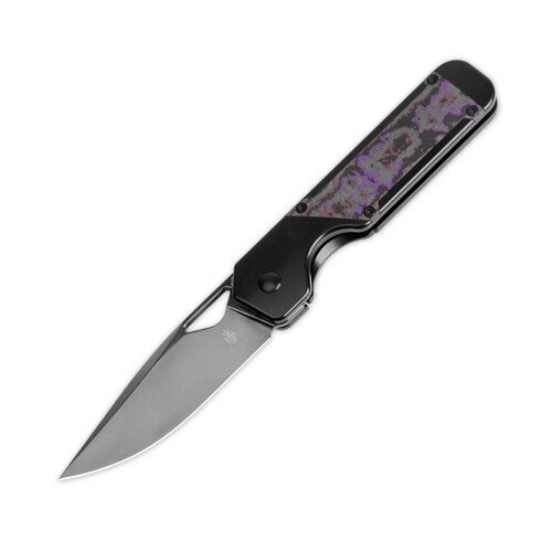 Складной нож Kizer Militaw, сталь S45VN, рукоять Titanium/Fatcarbon от компании Admi - фото 1
