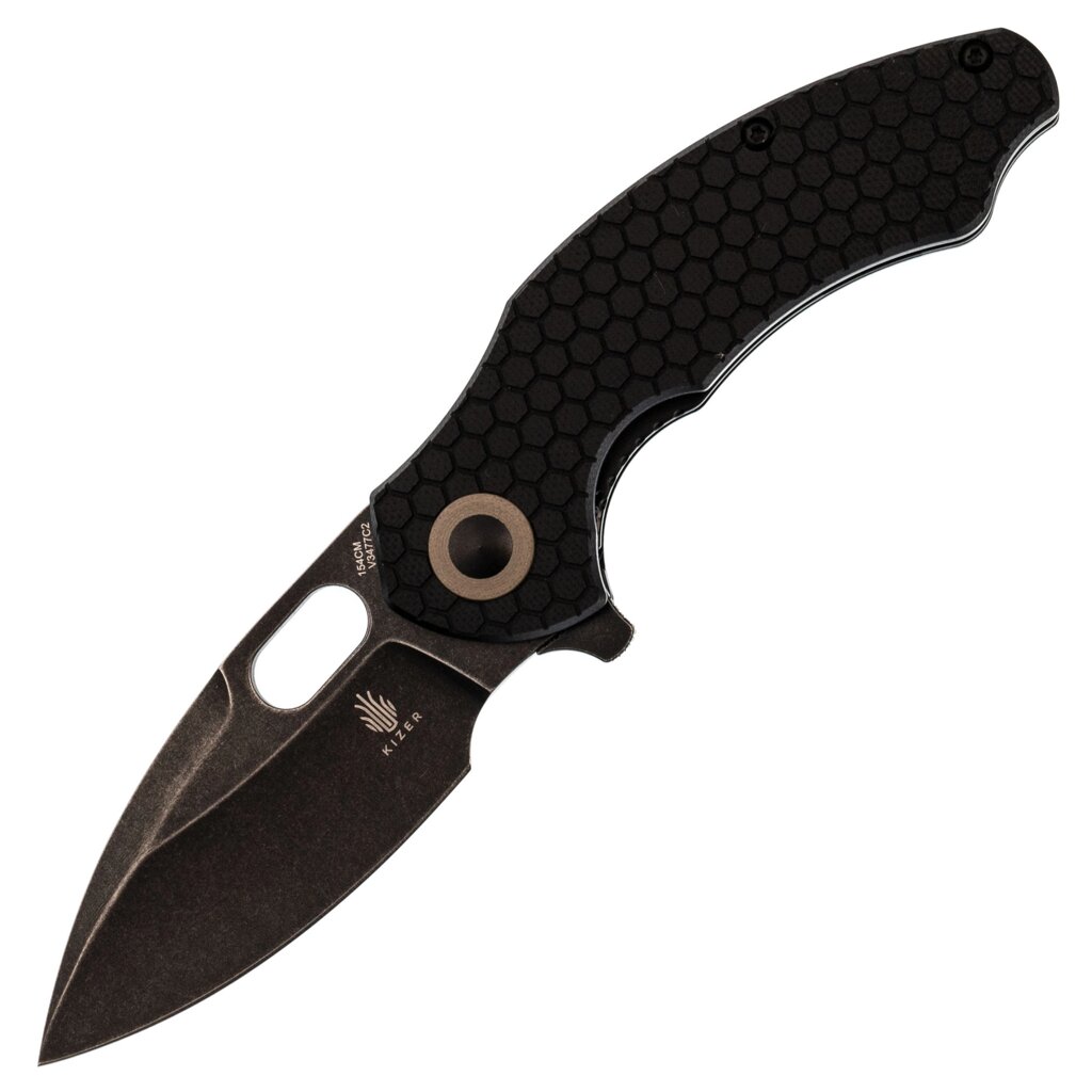 Складной нож Kizer Roach Mini, сталь 154CM, рукоять G10 Black от компании Admi - фото 1
