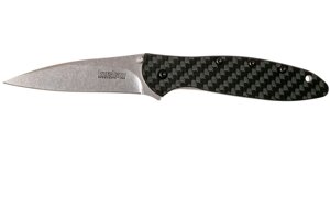 Складной нож Leek, Carbon Fiber - Kershaw 1660CF, сталь Crucible CPM 154, рукоять карбон