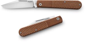 Складной нож LionSteel Barlow Slim Shuffler, сталь M390, рукоять canvas