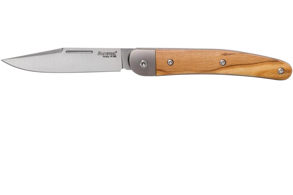Складной нож Lionsteel Jack, сталь M390, рукоять дерево от компании Admi - фото 1