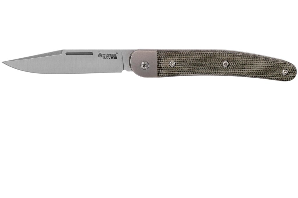 Складной нож Lionsteel Jack, сталь M390, рукоять микарта от компании Admi - фото 1