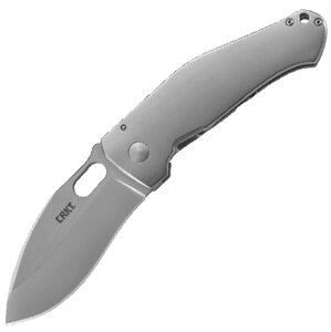 Складной нож Lucas Burnley Design Buku, CRKT 2460, сталь 8Cr13MOV Nepalese - style Kukri Blade, рукоять нержавеющая сталь