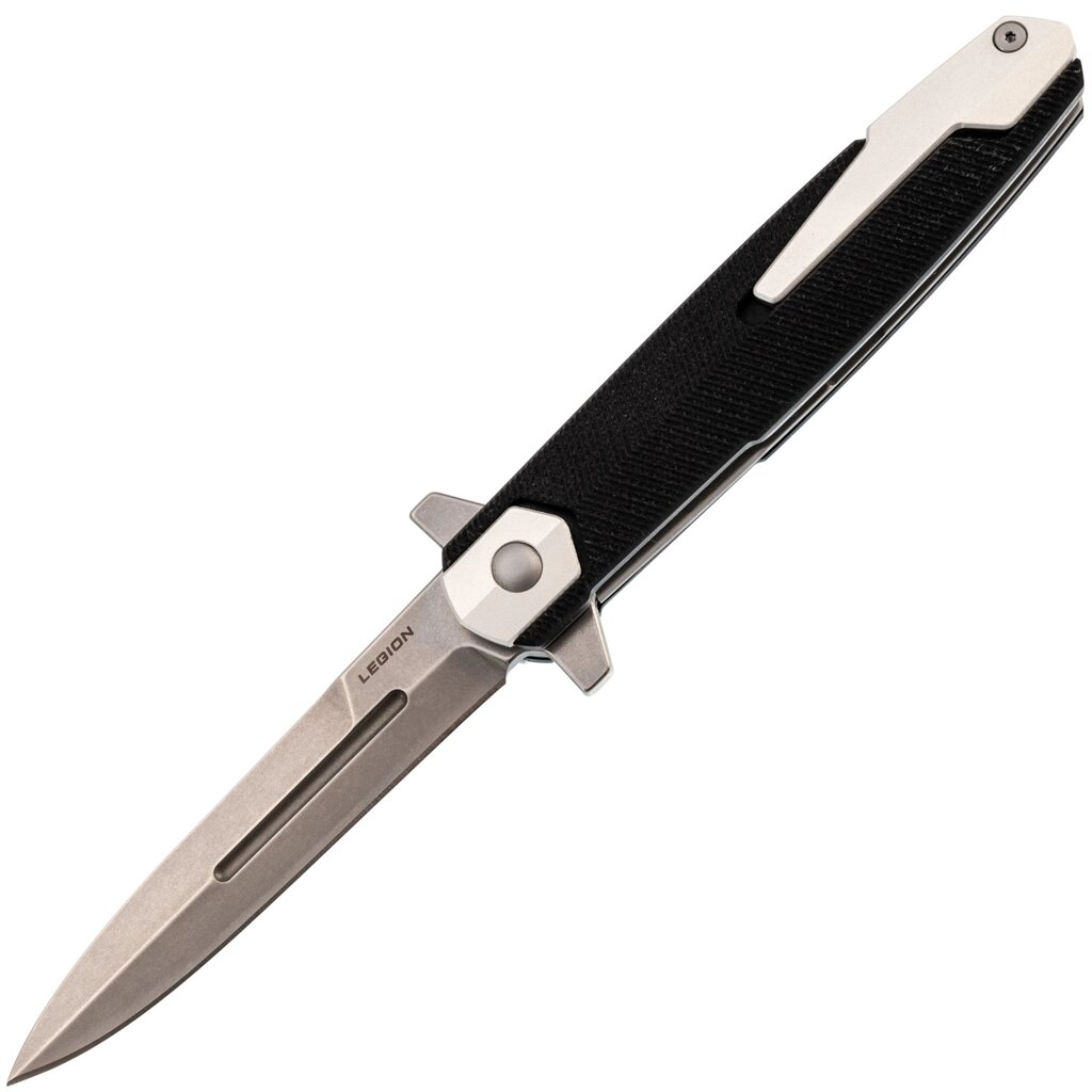 Складной нож Mr. Blade Legion SW, сталь D2, рукоять G10, черный от компании Admi - фото 1