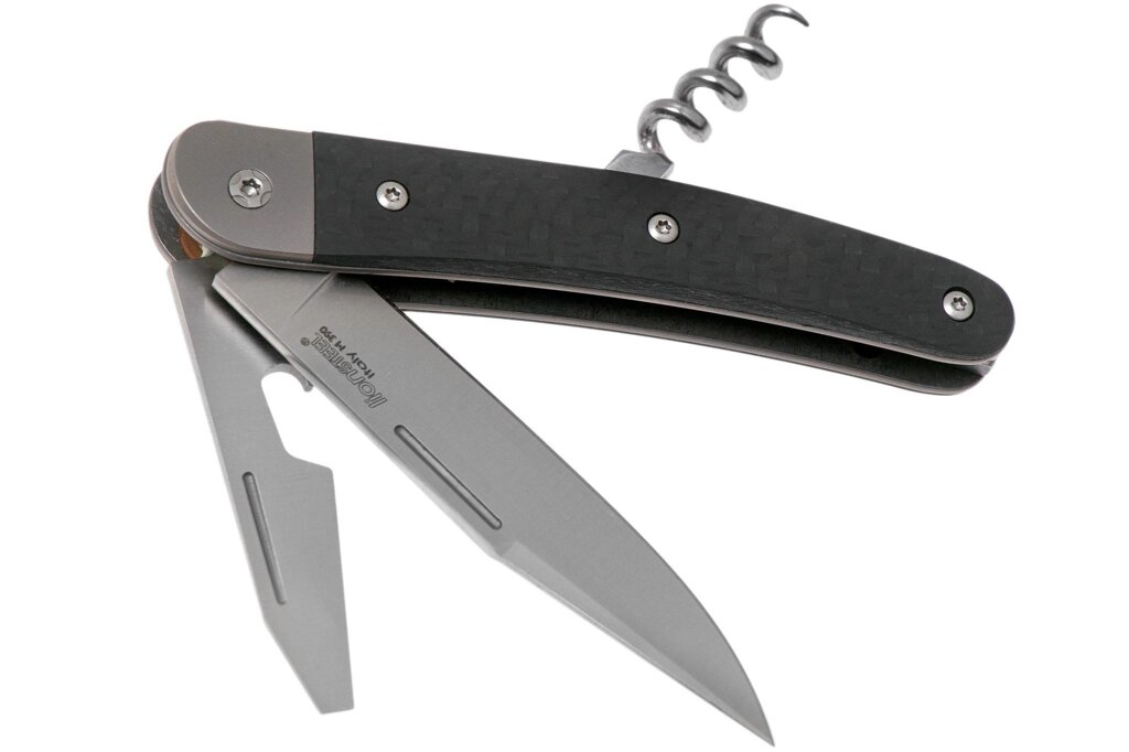 Складной нож-мультитул Lionsteel Jack 3, сталь M390, рукоять карбон от компании Admi - фото 1