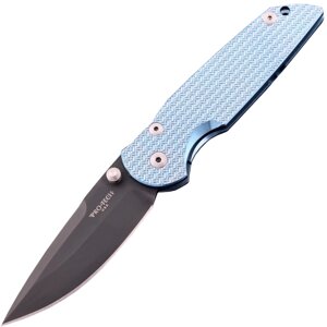 Складной нож Pro-Tech TR-3 Manual, сталь S35VN, рукоять голубой титановый сплав