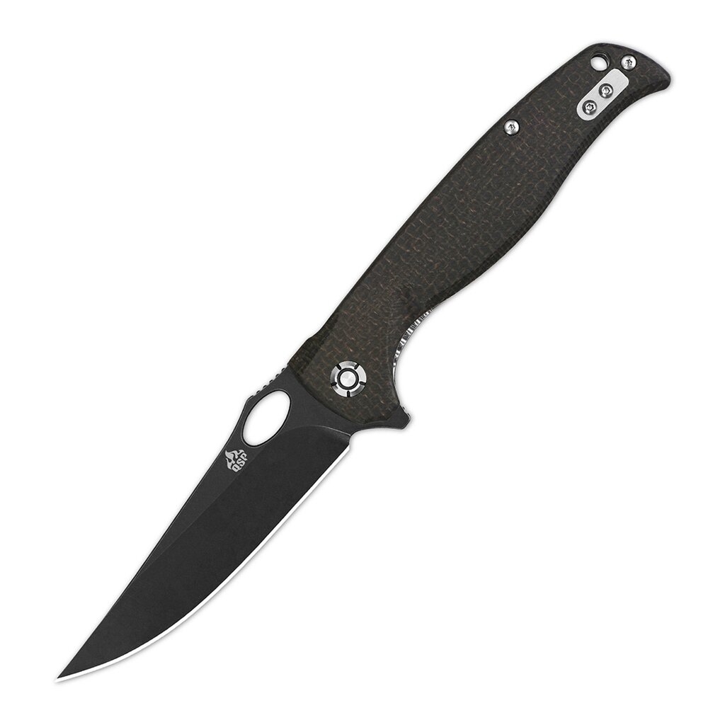 Складной нож QSP Gavial, сталь D2, рукоять микарта, черный от компании Admi - фото 1