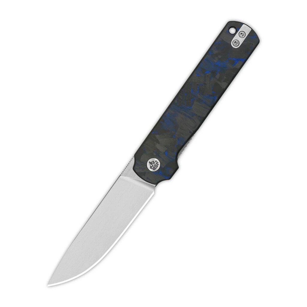 Складной нож QSP Lark, сталь Sandvik 14C28N, рукоять карбон, черно-синий от компании Admi - фото 1