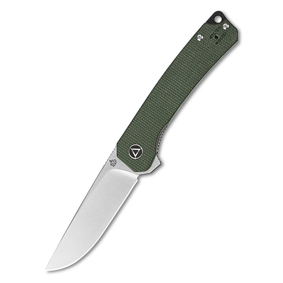 Складной нож QSP Osprey, сталь 14C28N, рукоять микарта, зеленый от компании Admi - фото 1