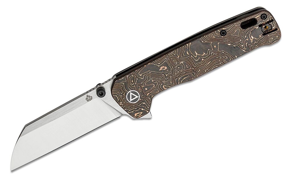 Складной нож QSP Penguin Plus QS130XL-E1, сталь CPM 20CV, рукоять карбон/титан от компании Admi - фото 1
