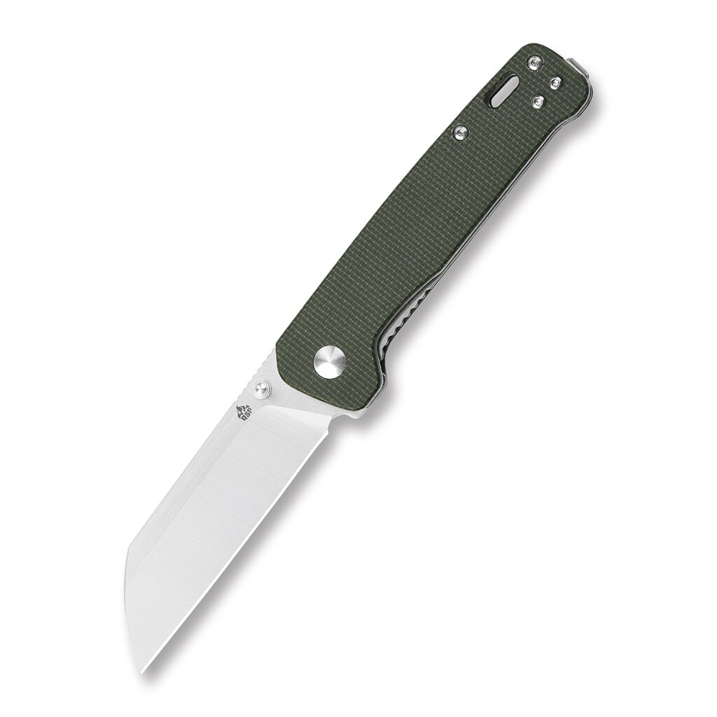 Складной нож QSP Penguin, сталь D2, рукоять микарта, зеленый от компании Admi - фото 1