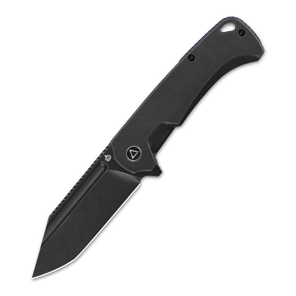 Складной нож QSP Rhino, сталь M390, рукоять титан, черный от компании Admi - фото 1
