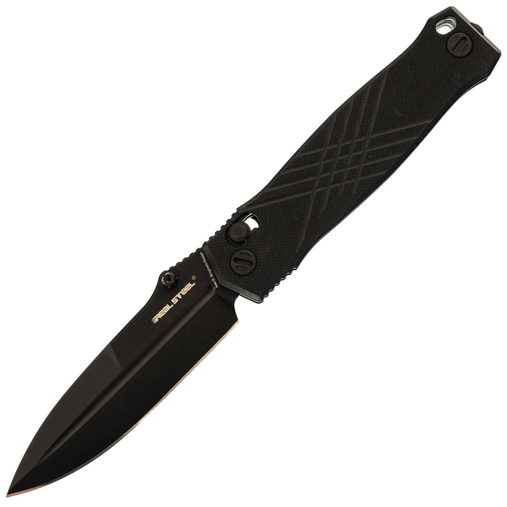 Складной нож RealSteel Muninn Black, сталь VG-10, рукоять G10 от компании Admi - фото 1