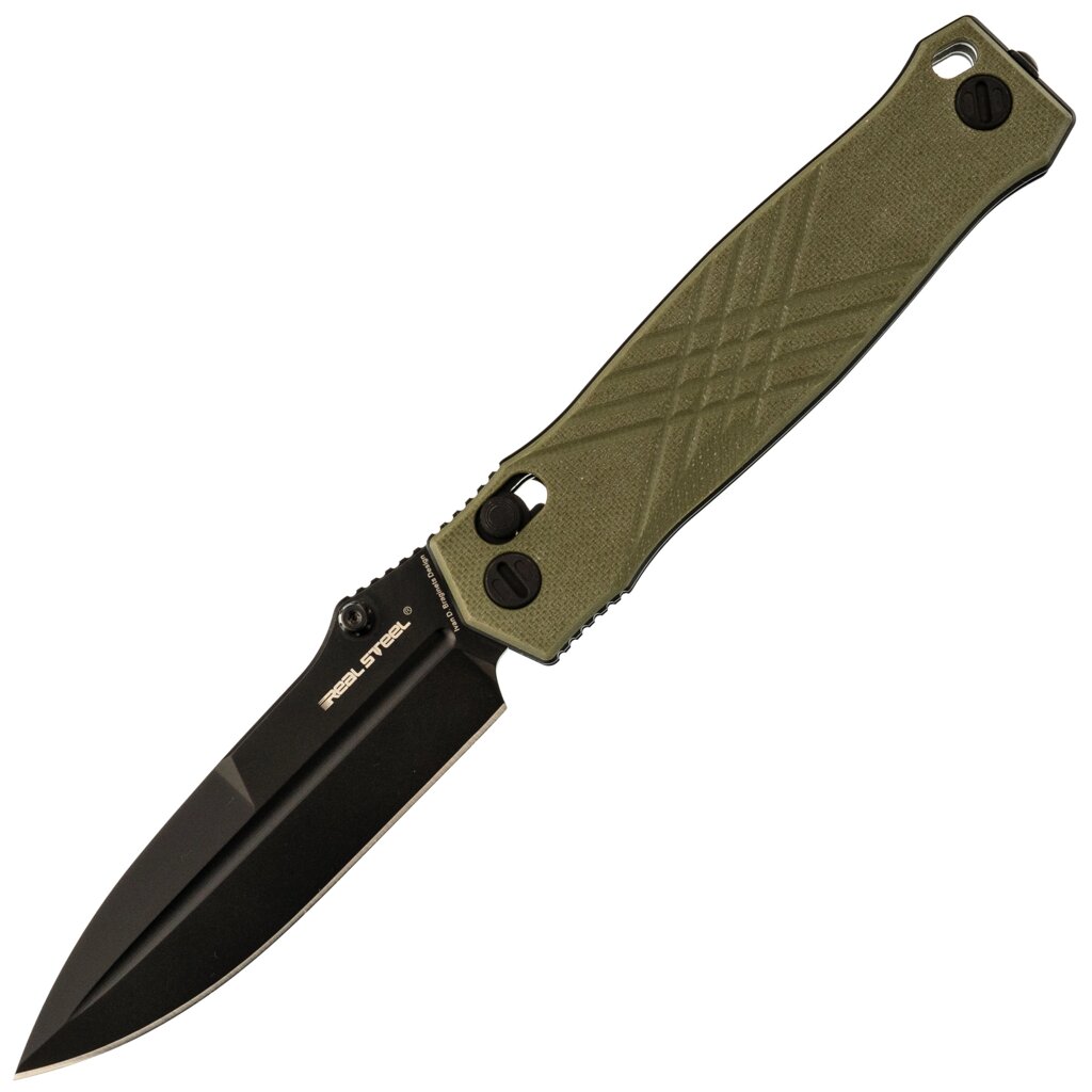 Складной нож RealSteel Muninn, сталь VG-10, рукоять Green G10 от компании Admi - фото 1