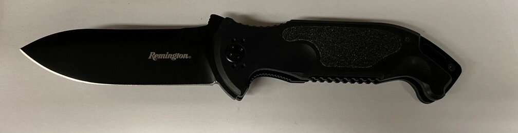 Складной нож Remington Браво II RM\895CD TF, сталь 440C тефлон, рукоять алюминий, черный от компании Admi - фото 1