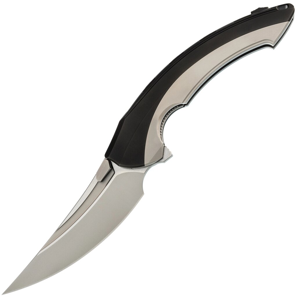 Складной нож Rike Knife Lamella Black DLC , сталь M390, рукоять титан от компании Admi - фото 1