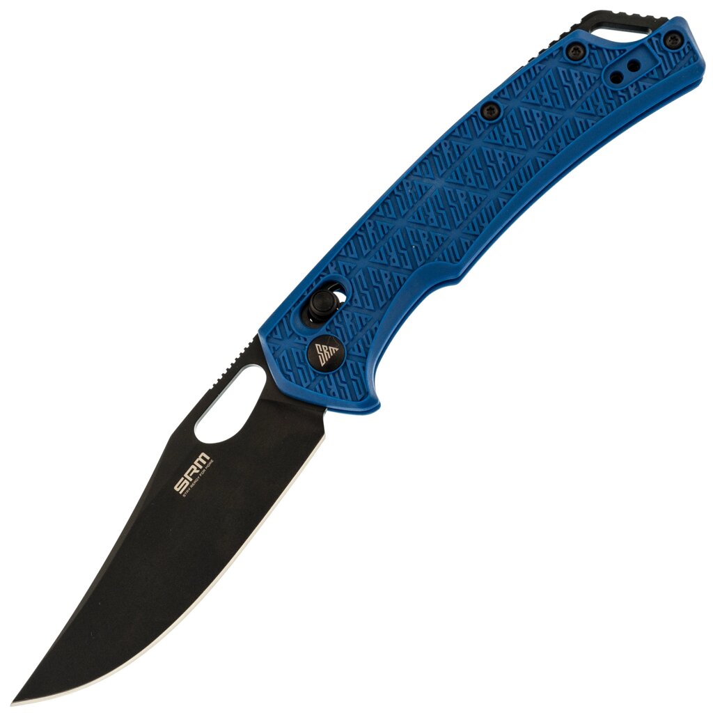 Складной нож SRM 9201, сталь 8Cr13MOV Blackwash, рукоять Blue FRN от компании Admi - фото 1