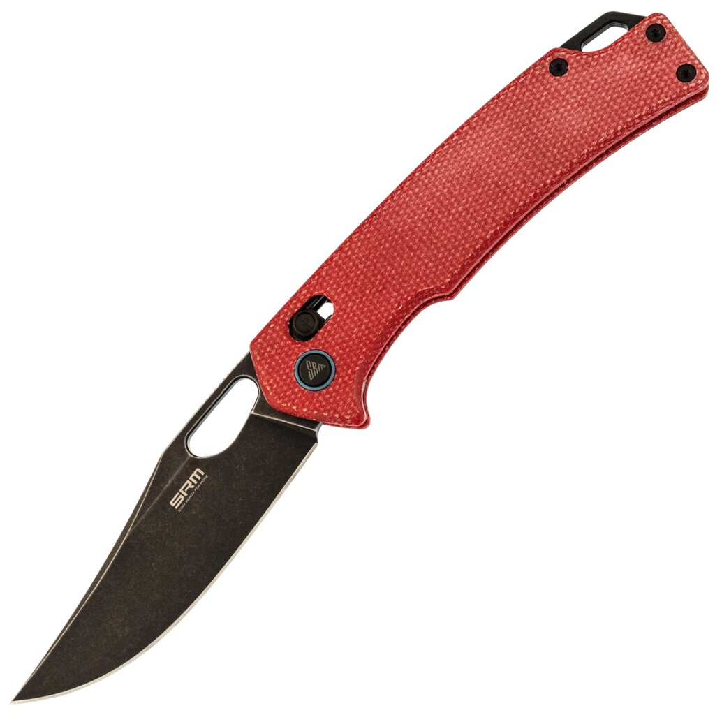 Складной нож SRM 9203-MR2, сталь 10Cr15CoMoV, рукоять Red Micarta от компании Admi - фото 1