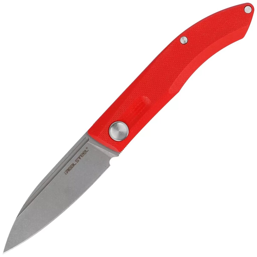 Складной нож Stella Red RealSteel, сталь VG-10, рукоять G10 от компании Admi - фото 1
