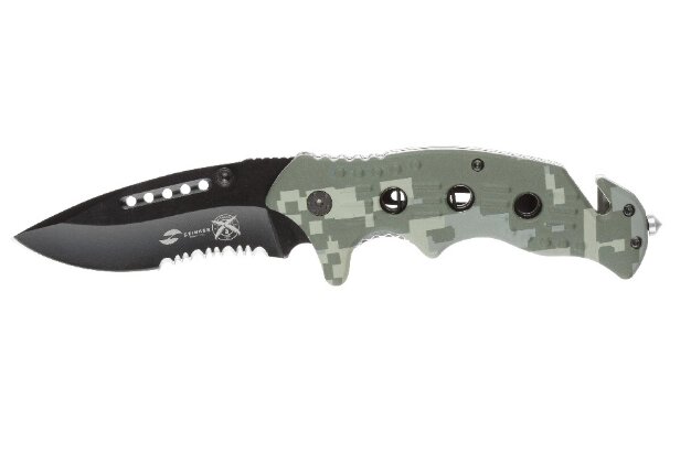 Складной нож Stinger FK-008X, сталь 3Cr13, рукоять алюминий от компании Admi - фото 1