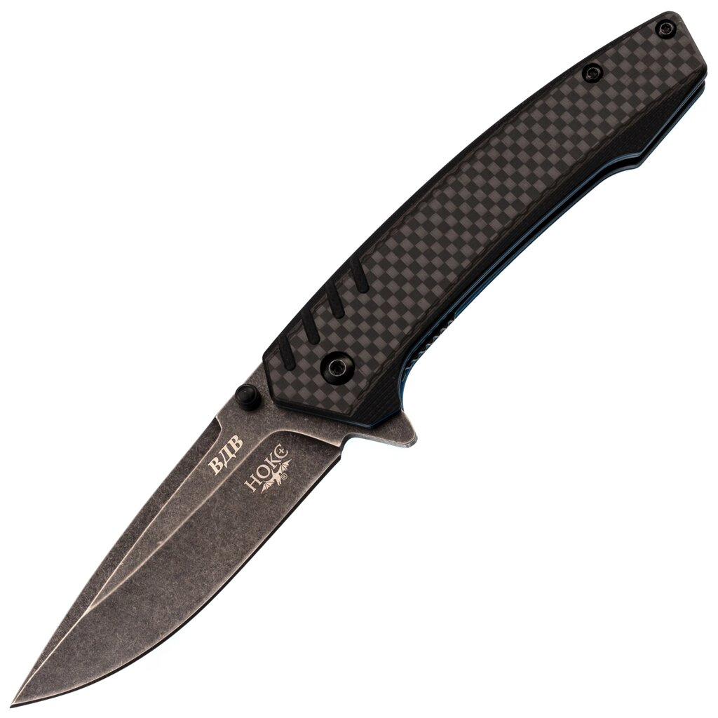 Складной нож ВДВ, сталь D2, рукоять G10, черный от компании Admi - фото 1