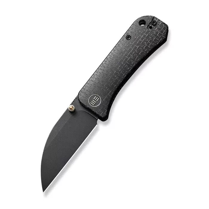 Складной нож WE Knife Banter Wharncliffe Black, сталь CPM S35VN, рукоять микарта от компании Admi - фото 1